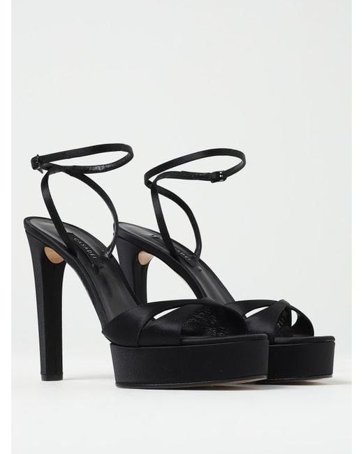 Casadei Black Heeled Sandals