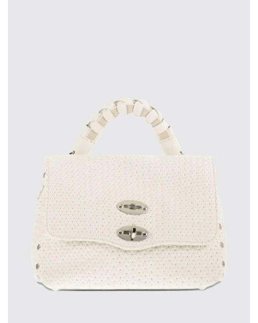 Zanellato Natural Postina Daily S Embossed Leather Bag