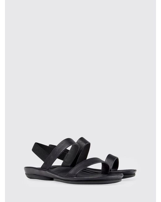 Camper White Right Isla Leather Sandals