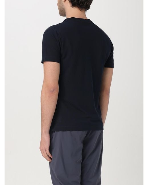 Zanone Black T-Shirt for men