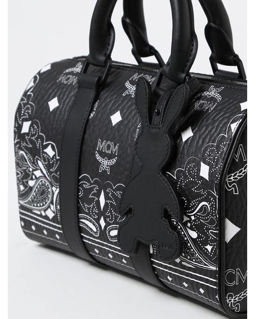 Mcm bag black 2025 and white