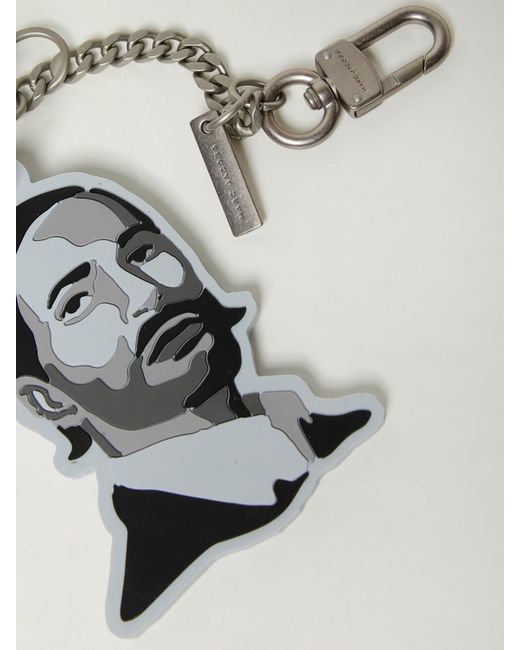 Marc Jacobs White The Marc Keychain
