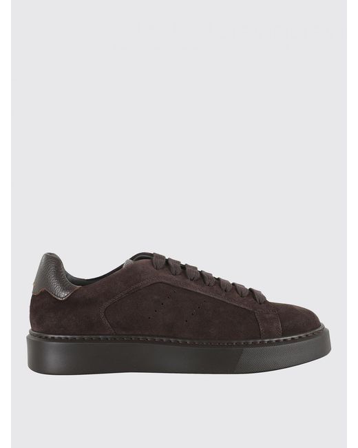 Doucal's Brown Suede Sneakers for men