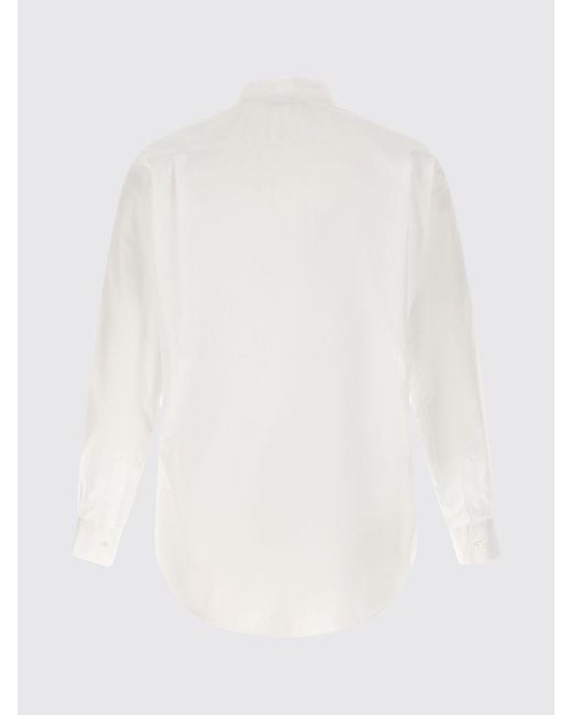 Comme des Garçons Blue Striped Long-Sleeved Cotton Shirt for men