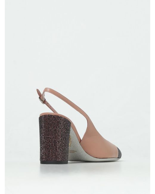 Rene Caovilla White High Heel Shoes