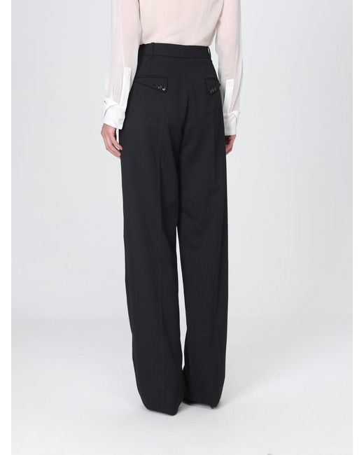 Elisabetta Franchi Blue High-Waisted Straight-Leg Trousers