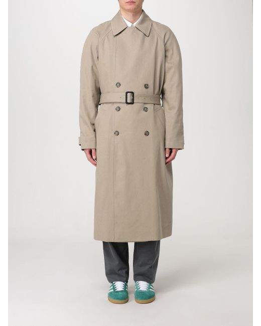 A.P.C. Blue Trench Coat for men