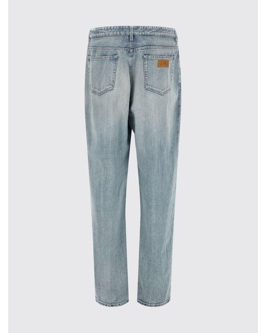 MM6 by Maison Margiela Blue Straight-Leg Distressed-Effect Cotton Denim Jeans for men