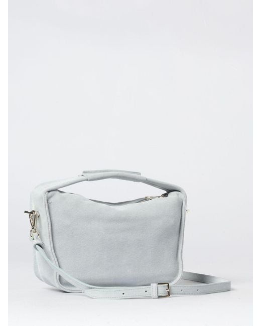 Patrizia Pepe Gray Suede Bag