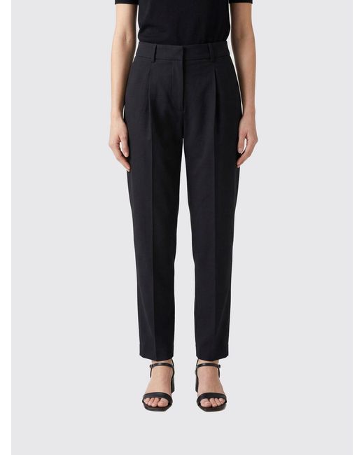 PT Torino Black Classic Cotton Blend Trousers