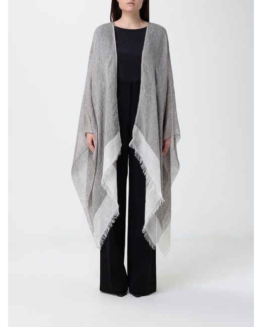 Fabiana Filippi Gray Linen Stole