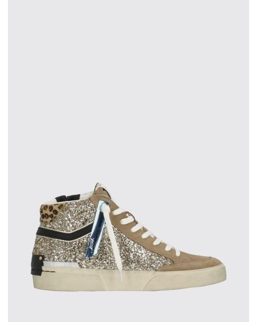 Crime London White Sk8 Recut High-Top Sneakers