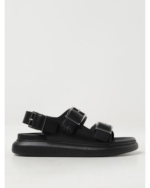 McQueen Black Sandals for men