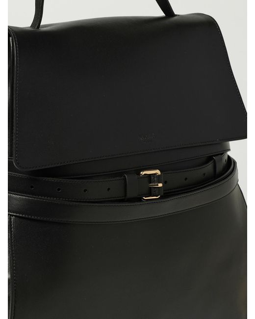 Moschino Couture Black Tie Me Leather Backpack