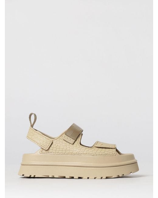 Ugg Natural Goldenglow Embossed Sandal