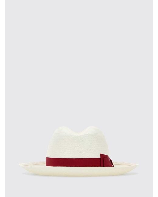 Borsalino White Giulietta Woven Raffia Hat