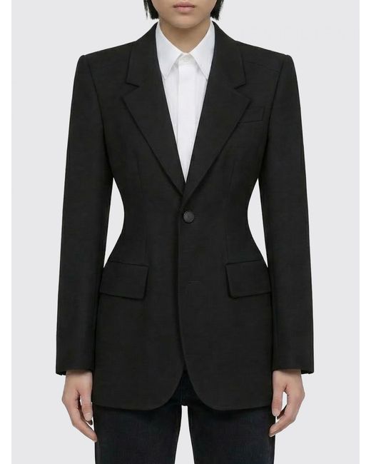 Balenciaga Black Single-Breasted Wool Jacket