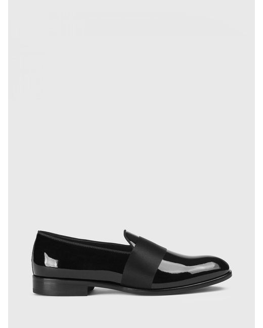 Doucal's White Patent Leather Loafers for men