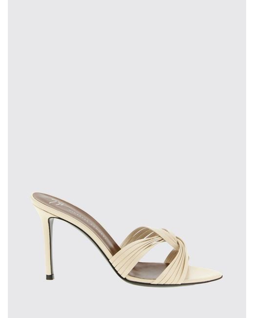 Giuseppe Zanotti Natural Leather Mules