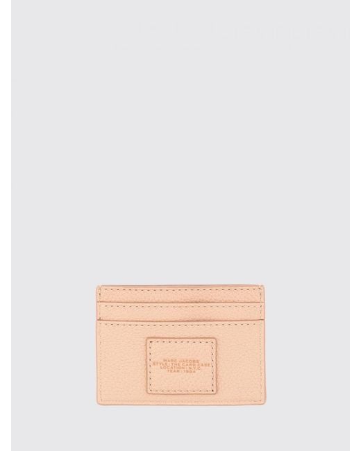 Marc Jacobs Natural The Card Case Grained Leather Card Holder