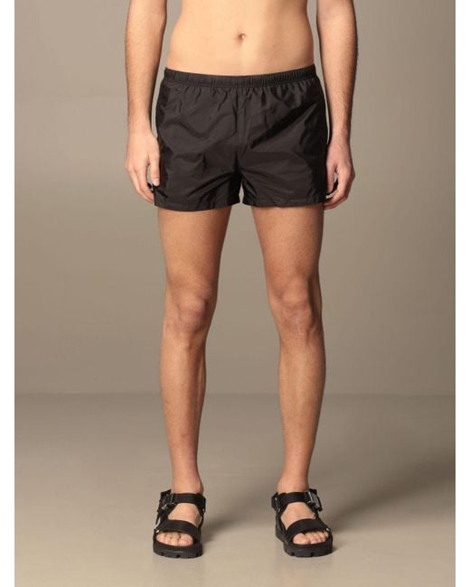 Prada Black Swim Short In Nylon for men