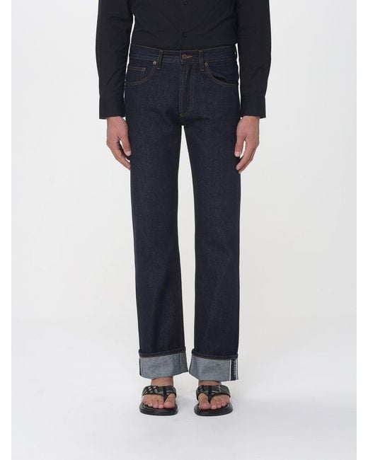Burberry Blue Straight Denim Jeans for men