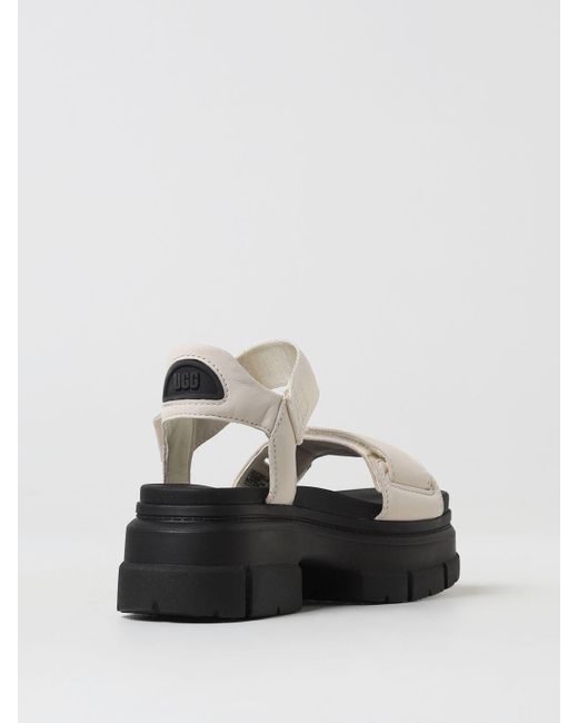 Ugg White Heeled Sandals