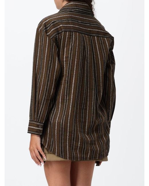 Isabel Marant Brown Striped Cropped Jacket