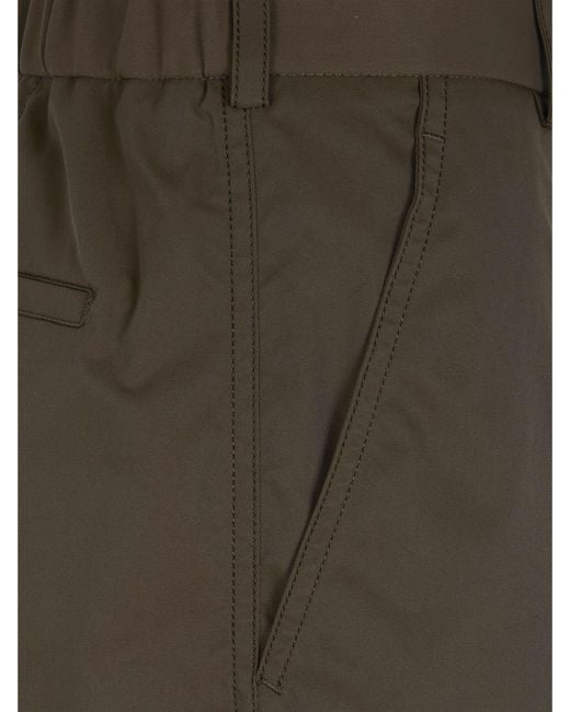 Herno Black High-Waisted Wide-Leg Trousers