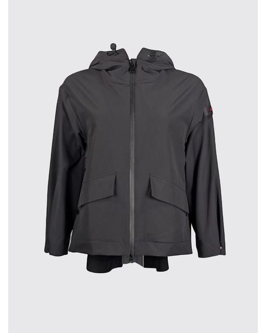 Peuterey Gray Nylon Hooded Windbreaker