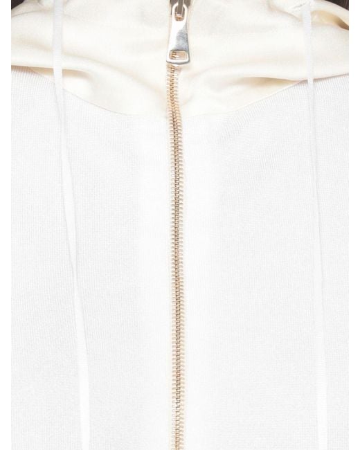 Fabiana Filippi White Viscose Blend Sweatshirt