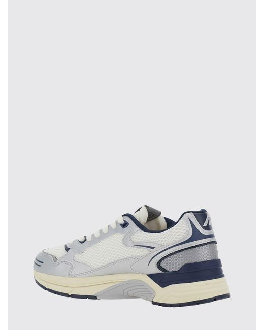 Autry White Hyperway Bicolour Leather And Mesh Low-Top Sneakers for men