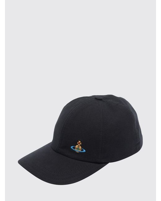 Vivienne Westwood Blue Cotton Twill Hat for men