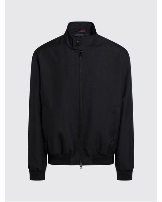 Gucci Black Wool Twill Bomber Jacket for men