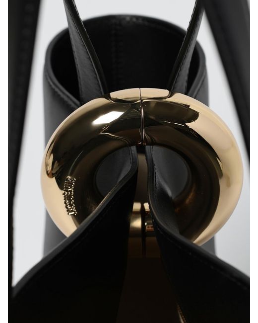 Jacquemus Black Bambola Medium Leather Bag