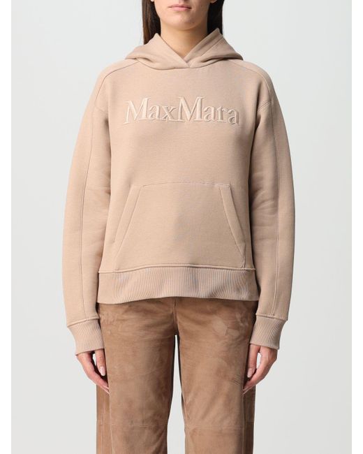 Max Mara Natural S Max Mara Stretch Cotton Blend Hoodie