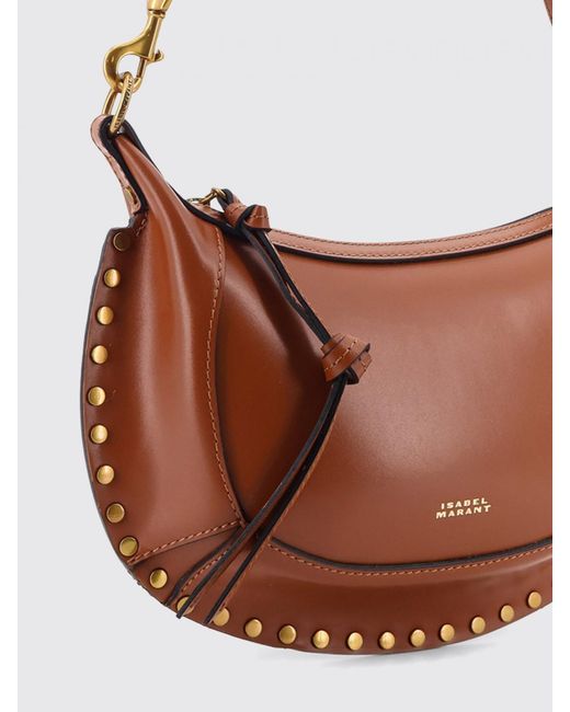Isabel Marant White Oskan Moon Leather Bag