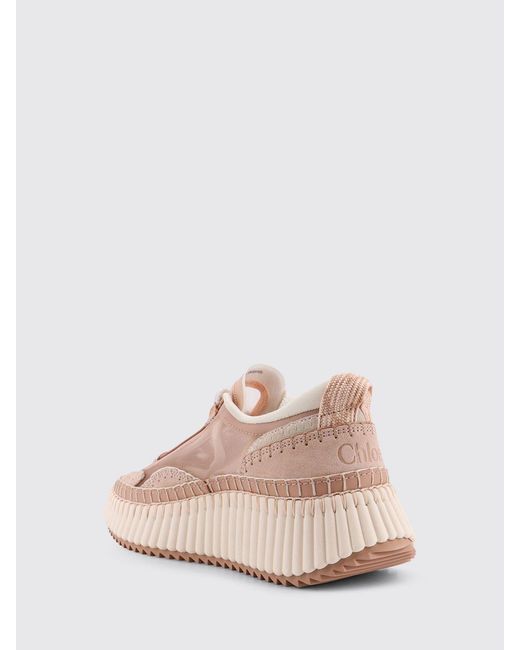 Chloé Pink ChloÉ Nama Mesh Nylon Sneakers