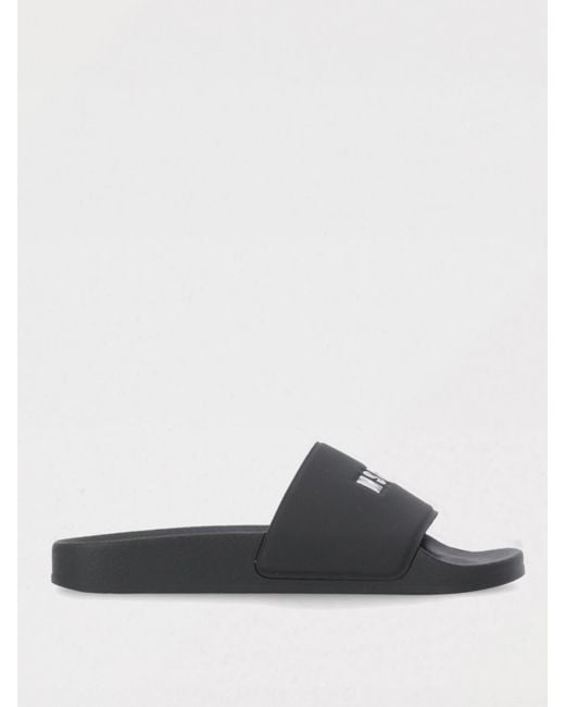 MSGM White Flat Sandals