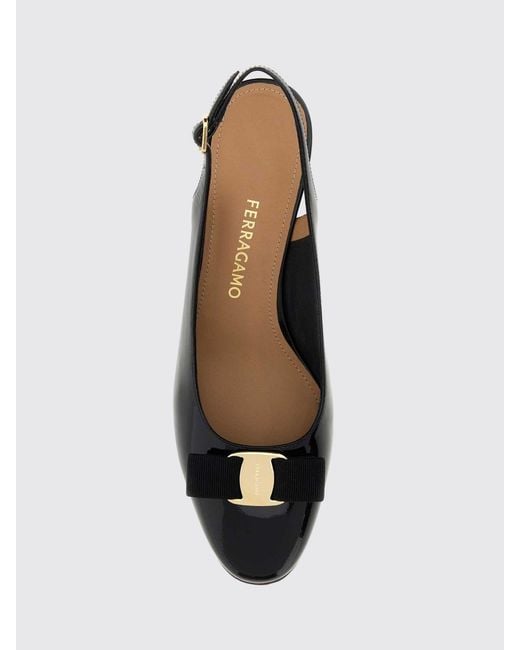 Ferragamo Black High Heel Shoes