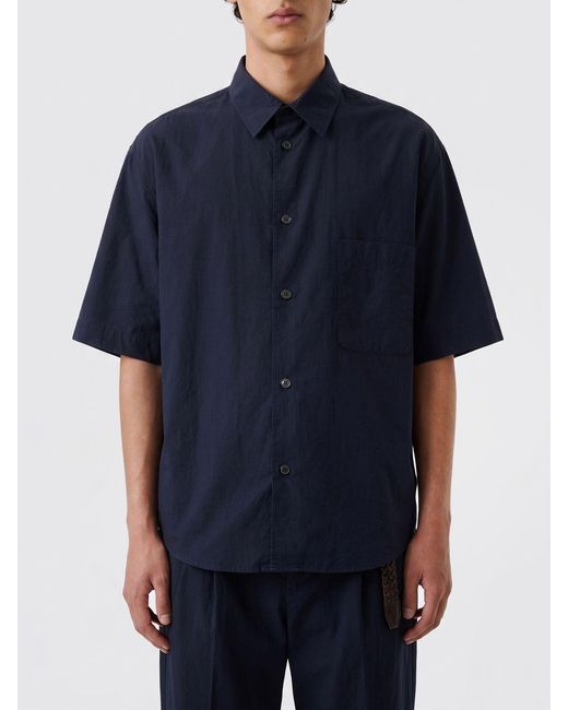 Studio Nicholson Blue Cotton Bowling Shirt for men