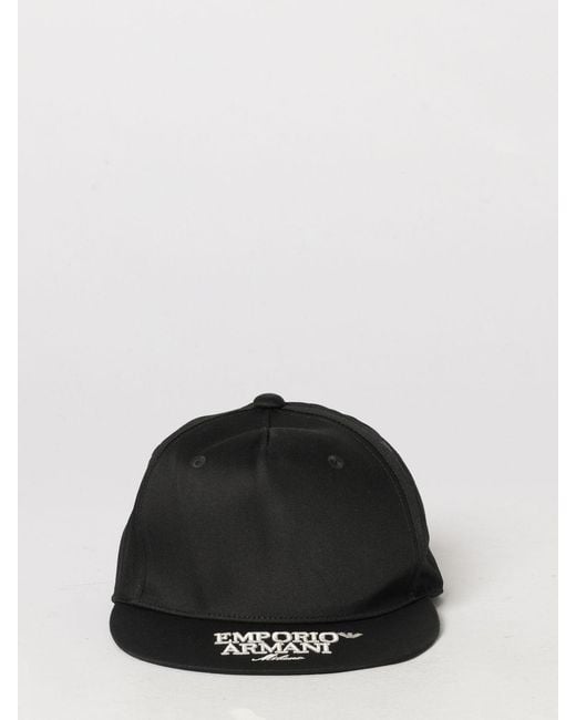 Emporio Armani Black Hat for men