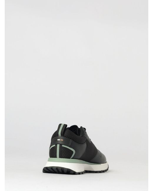 Boss White Mesh And Rubber Sneakers for men