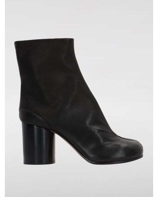 Maison Margiela Black Flat Ankle Boots