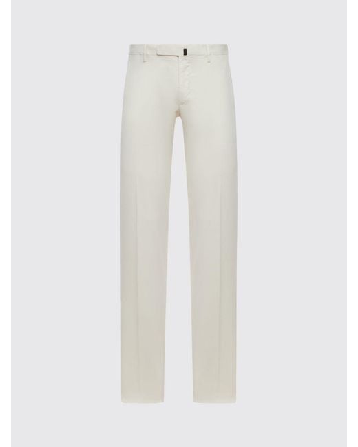 Incotex White Tailored Trousers for men