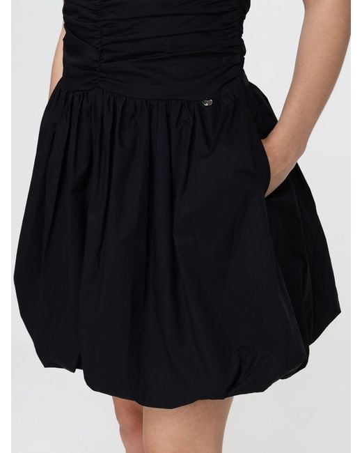 Liu Jo Black Cotton Mini Dress