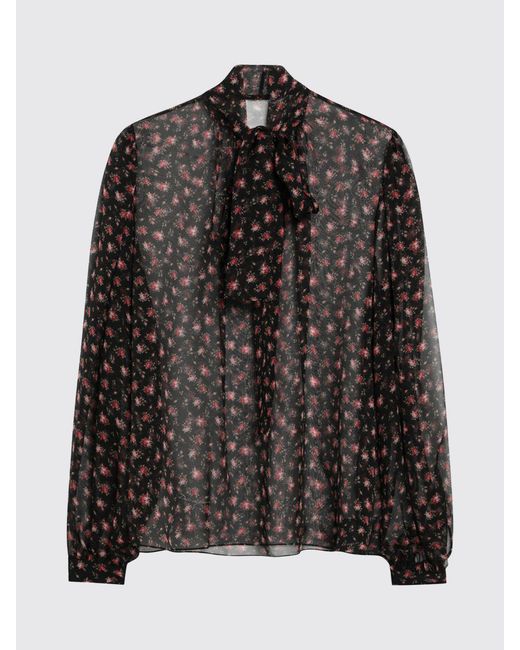 Dolce & Gabbana Black Dolce &Amp Gabbana Silk Shirt With Floral Print