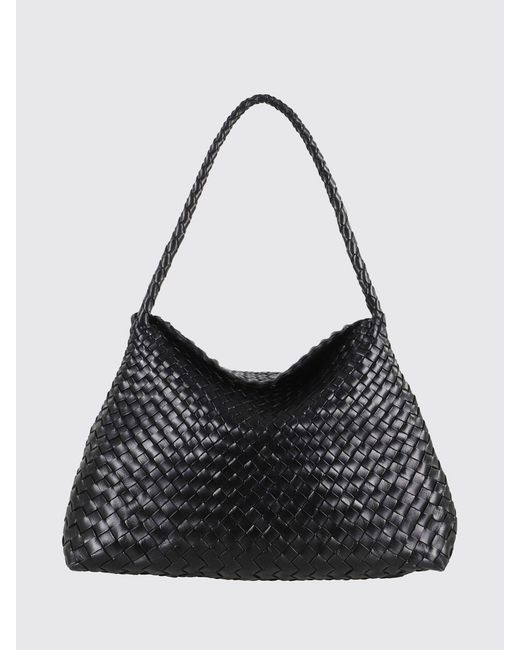 Dragon Diffusion Black Santa Maria Woven Leather Bag
