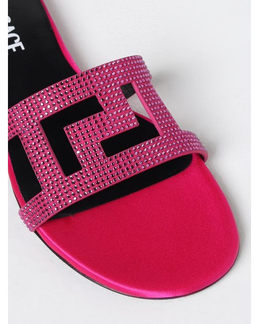 Versace Pink Sandalen Mit Absatz Damen