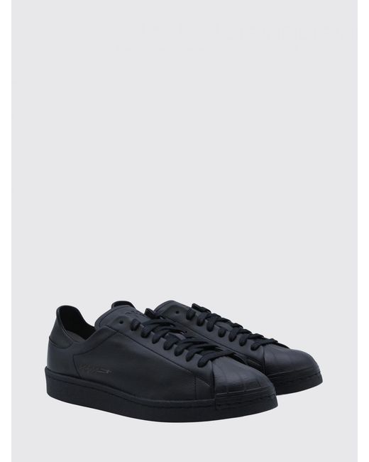 Y-3 Black Superstar Leather Sneakers for men